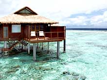 Мальдивы. Морские бунгало на сваях